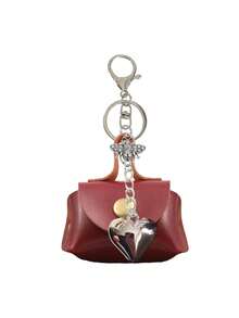 Mini Handbag Keychain, Bee & Heart Pendant Charm Series, Coin Purse, Portable Small Bag Pendant, Suitable For Coins, Loose Change - A - View 15