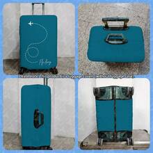 1PC, Flat Print Design, Print Design - No Texture, Accessories Only, Luggage Protective Cover, Does Not Include The Luggage Shown In The Picture, Suitable For 20 To 28 Inch Luggage, Made Of Thick High-Quality Fabric, Essential Accessory For Your Travel And Checked Luggage. - Multicolor - View 9