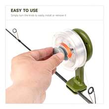 LEOFISHING Dual-Purpose Fishing Line Winder Spooler Machine Dual Use Table & Rod Clamp Fishing Reel Spooling Tool For Spinning Baitcasting Reels - Olive Green - View 7