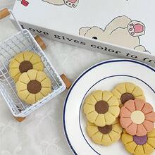 3Pcs Sunflower Cookie Cutter Set, Floral Embossing Baking Molds, DIY Assemble Flower Cookie Stamp For Afternoon Tea & Handmade Dessert - View 5