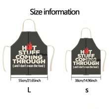 1pc Funny Men's BBQ Print Halter Apron, Sleeveless Protective Apron For Cooking, Grilling, Home Cleaning - Multicolor - View 7