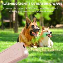 Portable Ultrasonic Dog Repeller With Flashing Light And 40kHz Sound Wave, USB Rechargeable, 300mAh Battery, Mini One-Button Anti-Bark Training Device, Suitable For Walking, Jogging And Outdoor, Portable Pocket Size For Travel - Multicolor - View 7