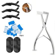 Hair Extension Tape Set, Flat Head Stainless Steel Pliers, Hair Clips, Hair Extension Tape, Styling Tools (1 Set), Halloween - View 13