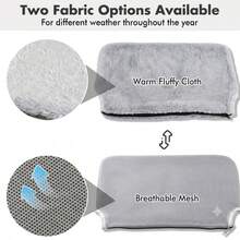 1 pieza Hamaca para gato gris, percha de ventana para gato sin cables, hamaca para gato con 4 ventosas, cama plegable para gatos de interior, silla de descanso plegable y estable, soporte para gato de interior de fácil montaje (las versiones transpirable y de felpa difieren, no son exactamente iguales) - Tamaño grande (52*30cm) - Ver 8