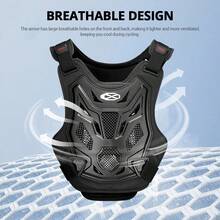 1 Pc Motorcycle Armor Chest And Back Protection Motorcycle Riding Armor Rider Knee And Elbow Protection Motorcycle Protective Accessories Gear Rider Gift - A - View 3