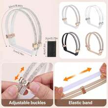Shoe Straps For Heels,Heel Straps For High Heels,Shoe Straps For Loose Shoes,Suitable For Fixing Loose High Heels Elastic High Heels(3 Pairs) - Multicolor - View 9