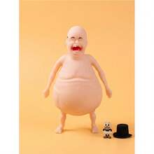 1pc Funny Bald Man Squeeze Toy, Creative Human-Shaped Stress Relief Toy, Soft Elastic TPR Fingertip Toy, Humorous Prank Toy, Anxiety Relief Hand Gadget, Quirky Desk Decor, Perfect Prank Gift For Parties And Birthdays, Suitable For Children And Teenagers - Multicolor - View 1