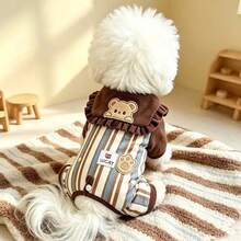 1pc Cute Pet Jumpsuit Cat Dog Four-Corner Pants, Soft And Breathable, Comfortable For Autumn/Winter Wear, Pet Pullover - Multicolor - View 10