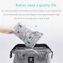 Benxoine 1 Set Baby Diaper Changing Pad, Cute Pattern, Portable Travel Storage Bag, Suitable For Newborn Care - Bee - View 6
