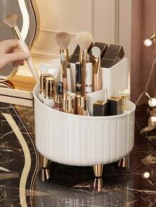 Tempat Kuas Makeup Putar, Tempat Pena, Ember Penyimpanan, Organizer Kosmetik Meja, Kotak Penyimpanan Alat Tulis Kantor - MultiWarna - View 7