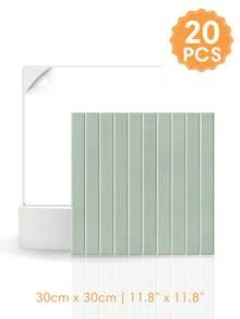 1/10/20pcs 3D Straight Line Backsplash Tiles, Peel And Stick Tile Stickers, Self-Adhesive Wall Stickers For Kitchen Bathroom Home Decor - Wall Stickers - View 12