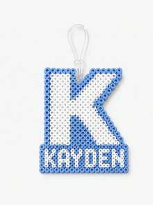 Ayotu Customized Personalized Letter Luggage Tags & Backpack Charms Keychains - Pixel Beads Style Luggage Identification Tags, Fuse Beads Travel Identification Tags, Includes Customized Letters & Lanyards, Pixel Style Art, Pet Identification Tags, Travel Essentials, Travel Storage Bag Accessories, Customizable Luggage/Backpack Decorations, Suitable For Men & Women Travel Use, Great Choice For Graduation Travel Gifts - Multicolor - View 8