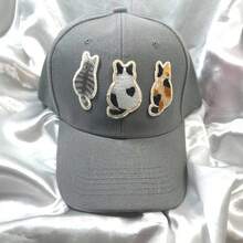 1pc Animal Cat Casual Party Cute Street Decor Baseball Cap, All Season Wearable Hat - CAT-a - View 12