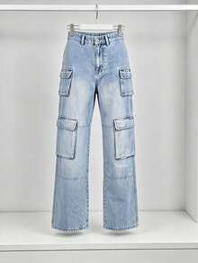 Women Jeans - Light Blue - View 2