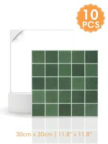 1/10/20pcs 3D Small Square Mosaic Self-Adhesive Wall Tile Stickers, 25-Grid Tile Decals, Self-Adhesive Wall Stickers For Kitchen And Bathroom - Wall Stickers - View 21