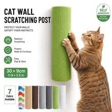 Cat Climbing Scratching Post, Self-Adhesive Design, Let Pets Enjoy Fun And Relaxation. No Drilling, Wall-Mounted Installation, Wear-Resistant And Scratch-Resistant (Christmas, Halloween) - 30cm - View 4