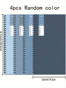 A5 Size, 40 Pages Per Book, Soft Cover Spiral Notebook - Thickened Pages, More Comfortable Writing! - Notebook - View 15