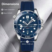 GAVEN DENTON Luxury Classic Men's Quartz Watch, Waterproof Calendar Luminous Multifunction Automatic Wristwatch, Comes With Gift Box, Ideal Choice For Personal Wear And Gifting - Multicolor - View 8
