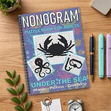 1本 燒腦遊戲 NONOGRAM 數字拼圖繪圖書，適合所有年齡 - 單件 - 查看 4