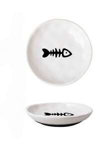 Non-Slip Ceramic Pet Bowl, Anti-Spill Cat Food Bowl Dog Water Dish, With Rubber Bottom - 500ml - View 7