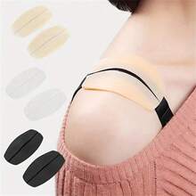 4pcs Invisible Silicone Shoulder Pads, Bra Anti-Slip Pads, Soft Seamless Bra Shoulder Strap Pads, Silicone Anti-Slip Shoulder Straps, Prevent Shoulder Strap Slipping, No-Damage, Pressure-Relief Shoulder Straps, Anti-Slip Bra Shoulder Strap Clips, Waist Belt - Multicolor - View 8