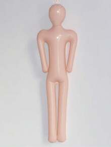 Adult Gag Toy PVC Inflatable Male Doll, Realistic Mannequin Mask, Holiday Prank Male Model, Game Inflatable Doll, Water Game Inflatable Doll - Beige - View 9