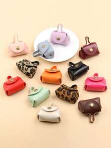 Tassel Decor Mini PU Coin Purse,Portable Keychain Pouch,Earphone Cable Storage Bag,Braided Lanyard Accessory,Boho Small Bag Charm For Handbag,Keys - Multicolor - View 10