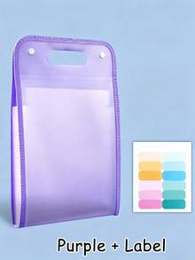 13-Pocket Expandable File Folder With Colorful Label Stickers, Portable Vertical Expanding Document Organizer, 13-Slot Exam Paper Storage Box, Paper File Organizer, Large Capacity, Suitable For Home, School And Office A4 Letter Size Document Storage, Back To School Essential, College Must-Have - Multicolor - View 12