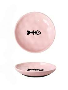 Non-Slip Ceramic Pet Bowl, Anti-Spill Cat Food Bowl Dog Water Dish, With Rubber Bottom - 500ml - View 10
