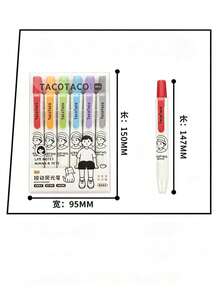 Clickable Fluorescent Highlighter Pens For Students, Key Point Marking And Planner Colorful Pens - Fluorescent Pen - View 11