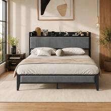 Bed Frames - Grey - View 9