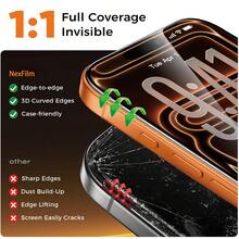 CASECOPS 4Pcs Tempered Glass Phone Screen Protector Film, With Automatic Mounting Tools And Automatic Alignment Tools, Compatible With IPhone 18 Pro Max/18 Pro/17 Pro Max/17 Pro/16 Pro Max/16 Pro, High Definition Transparent 9H Tempered Glass, Full Coverage, Anti-Fingerprint, Anti-Scratch, No Bubble Easy To Install, Also For IPhone 15/14/13/12/11 All Series - 4Pcs - View 5