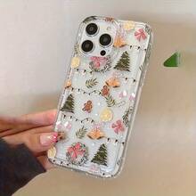 Phone Case - Christmas Simple Pattern Transparent Anti-Slip Soft Phone Case, Compatible With Apple 18/18Pro/18promax/17/17Pro/17promax/16/16Plus/16Pro/16Promax/15/15Plus/15Pro/15Promax14/14Plus/14Pro/14Promax13/13Pro/13Promax 12/12Pro/12Promax, 11/11Pro/11Pro Phone Protective Cover - Multicolor - View 4