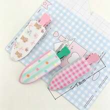2pcs Women's Cartoon Hair Clips, Alligator Hair Clips For Forehead And Loose Hair, Hair Accessories For Back To School, Casual Daily Commute - Multicolor - View 4