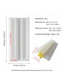 Multi-Shape Long Strip Insertable Silicone Molds, Heart Moon Star Butterfly Shapes, For Soap Inlay Fillers, Epoxy Resin Crafts - Mold - View 9