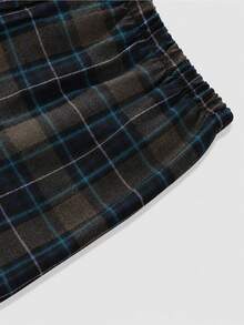 New Men's Fashion Casual Autumn/Winter Home Wear Pajama Pants - Coffee Brown - View 4