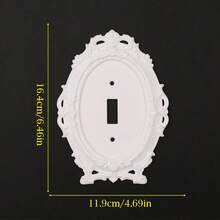 1PC 3D Printed Premium Plastic European Rococo Relief Switch Panel, Vintage Carved Wall Socket Decorative Frame, Halloween Home Atmosphere Decor Suitable For Bedroom Living Room Wall Arrangement - Multicolor - View 16