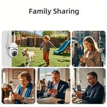 Home Wireless WiFi Security Camera 360° Panoramic View Remote Phone Control High Definition Night Vision 2.4G Smart Monitoring Camera Two-Way Audio Intercom Indoor Security Camera Motion Detection Alarm Home High Definition Night Vision Camera - White - View 7
