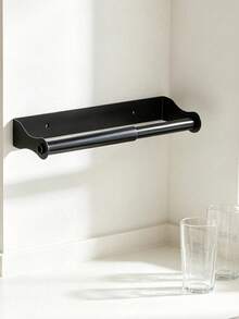 Multifunctional Wall-Mounted Paper Towel Holder, Available In 2 Sizes, Under-Cabinet Hanging Rack, Suitable For Kitchen Paper Towels And Bath Towels, Universal Storage Organizer For Kitchen Countertop And Bathroom Sink Space - Multicolor - View 8