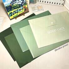 5pcs Gradient Green Thickened A4 Size Transparent Plastic Snap Closure Folders, Large Capacity, Suitable For Contracts, Office Supplies, Student Papers, Stationery, Document Management, Random Styles, Back To School Supplies, School Essentials - Sets - View 5