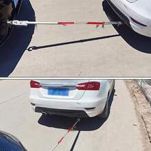 3 Ton Steel Towing Bar Pole Recovery Tow Pole Damper Spring For Car Van Truck Uk - A - View 7
