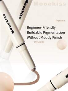 Mooekiss Dual-Ended Contour & Highlight Stick, Natural-Looking Nose Contour Makeup Tool - 01 0.8g+0.8g - View 4