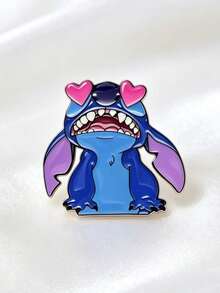 Disney 3pcs Set, Stitch Cartoon Character Enamel Pin, Alloy Lapel Brooch Badge, Backpack Jacket Hat Decorative Pin, Fashion Accessory Gift, Suitable For Girls - Multicolor - View 12