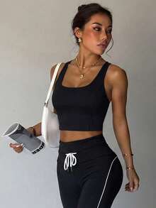 Women Sports Tees & Tanks - Black - View 5