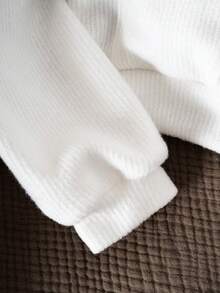 Women's & Girls' Fashion Versatile White Cardigan Sweater, Suitable For Daily Wear, Gatherings And Various Occasions - White - View 6