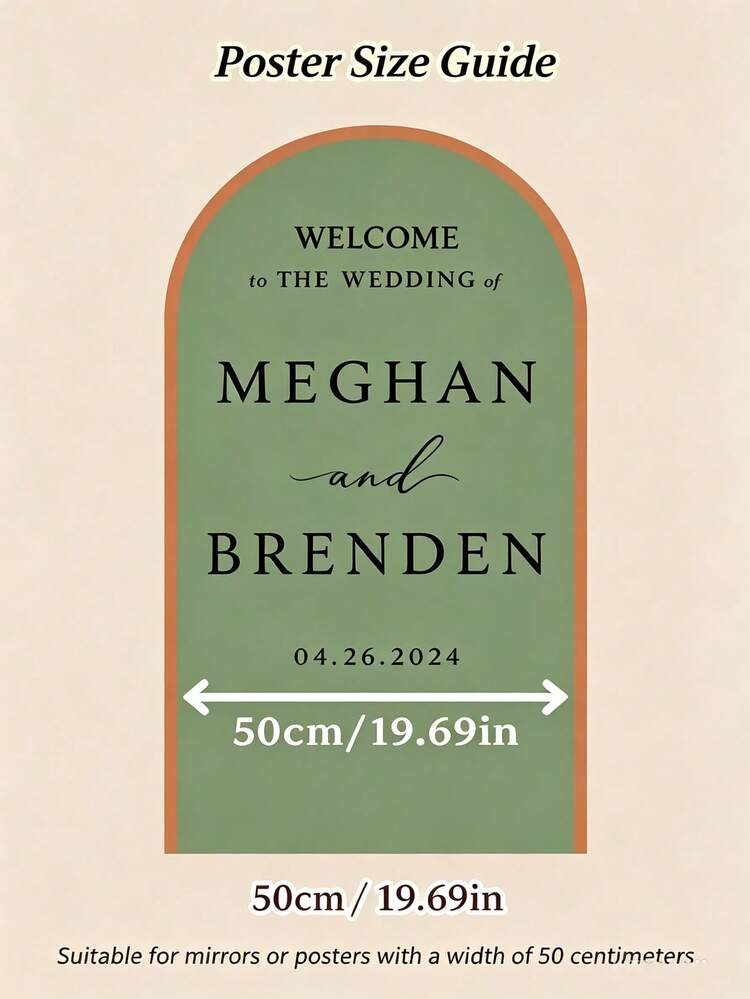 Personalized Mirror Stickers, Wedding Mirror Stickers, Wedding Signage, Customized Wedding Stickers, Wedding Decor - Multicolor - View 7