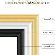 Mosearon 1pc/2pcs/3pcs/4pcs A3 Photo Frame, Classic Silver Rectangular 30x40cm Picture Frame, A4 Photo Frame, Poster Frame, No Mat, Suitable As Vacation Gift For Friends And Family, Can Be Hung Horizontally Or Vertically - Silver - View 6