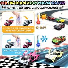 3PCS/4PCS Random Style Temperature-Sensitive Color-Changing Toy Cars, Random Style Alloy Sliding Racing Cars With 3-Door Function. Car Doors And Trunk Can Open, Magic Hot Water Color Change, Water Pool Bathroom Children's Toys, Summer Beach Toys, Ideal Gift For Grandchildren On Easter, Christmas, Birthday, Classroom Graduation Reward Small Gift - Multicolor - View 2