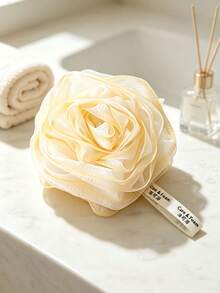 1PC/6PCSlegant Rose‑Shaped Bath Sponge Mesh Loofah, Soft Floral Body Shower Ball, Rich‑Foam Bathing Accessory With Hanging Loop, Gentle Exfoliating Shower Scrubber For Body Cleaning, Lovely Bathroom Supply For Home Daily Bath Use - Multicolor - View 14