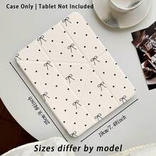 Polka Dot, Bow Tie And Other Pattern Painted Effect Tablet Protective Case With Stand, Compatible With Honor 8/9/10/X8/X8A/X9/X8Pro/X9Pro/ MatePad Se 11 Inch/MatePad 11 Inch/11.5 Inch/MatePad Pro/Apple 10th/11th Gen 2025 (A16)/ Galaxy Tab A7/A9 And Other Popular Models - Style 56 - View 3